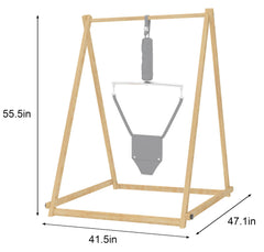 Avenlur Tulip Baby Bouncer wide base reduces wobble for safer bouncing.