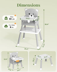 AVIDOR highchair tray adjustable feature enables comfortable feeding