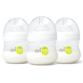 Avima Baby 4 oz anti-colic bottle set with Duo-Flo nipples for paced feeding.