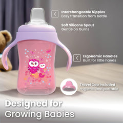 Avima Baby soft spout closeup highlights teething-friendly design.
