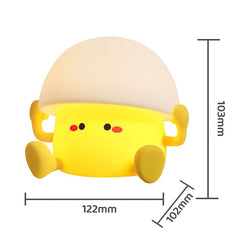 Avolend LED Egg Night Light with USB charging cable keeps power convenient.