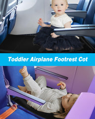 AWAHITAWA toddler travel bed buckle-fit adjusts to most seats for secure fit