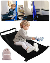 AWAHITAWA toddler travel bed setup fits airplane seat for extra space and comfort
