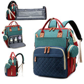 Awanhe diaper bag backpack with changing-station surface for quick on the go diaper changes