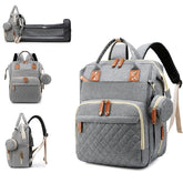 Awanhe diaper bag changing-station enables quick on-the-go diaper changes.