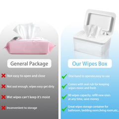 AWGOU wipes container holds up to 100 wipes for bulk storage.