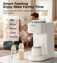Axababy automatic mix system closeup highlights precise powder blending and reduced air bubbles
