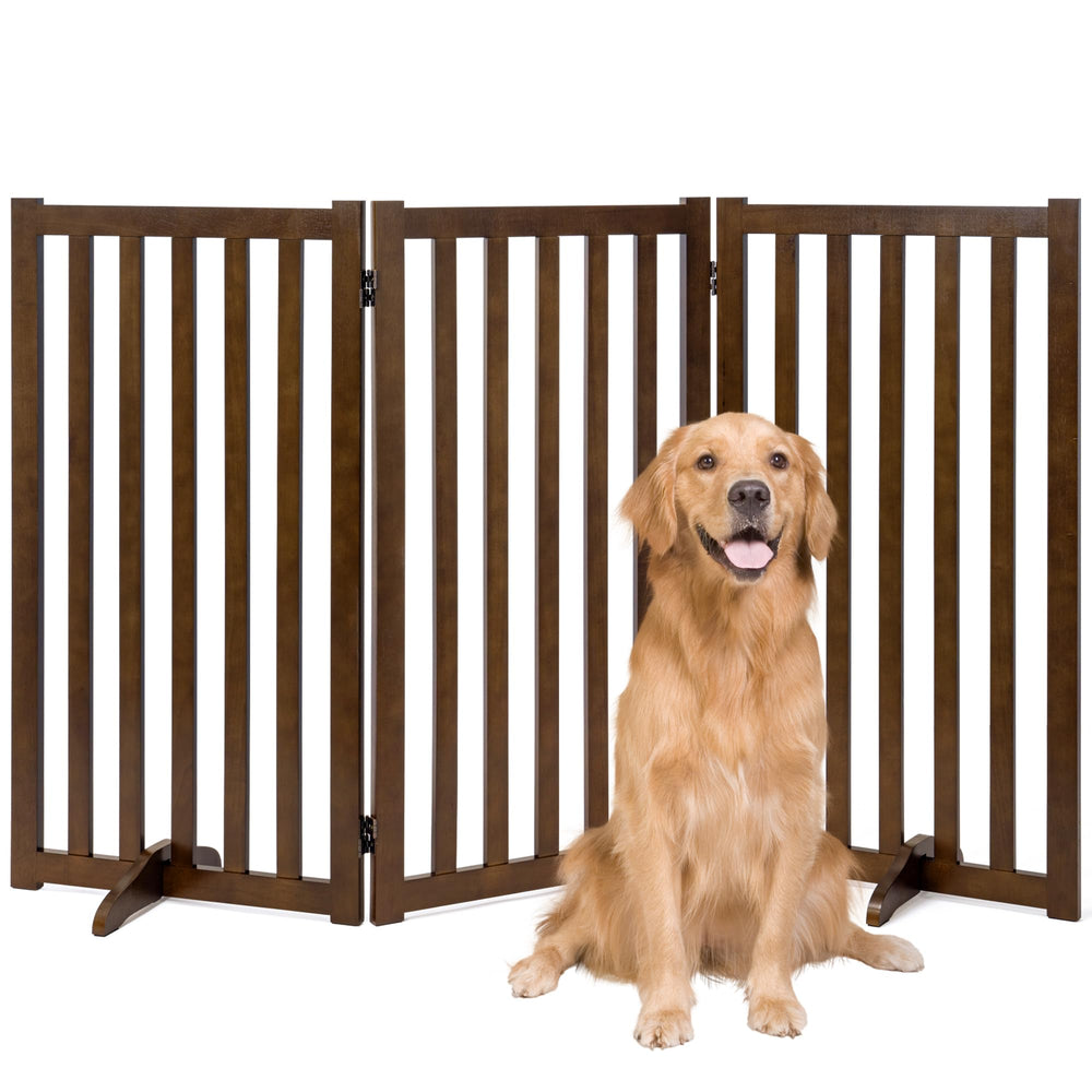 Axeman 36-inch height pet gate assembled for stairs and doorways.