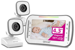 Axvue video monitor with a 4.3-inch screen for clear, at-a-glance baby monitoring.