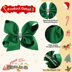 Ayesha grosgrain ribbon bows on alligator clips secure everyday wear