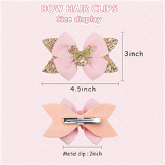 Ayesha polka-dot glitter bows add sparkle to any dress-up moment.