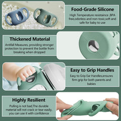 AYHIT full wrap protective sleeve shields glass bottles from drops
