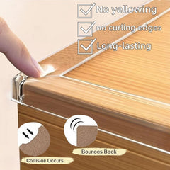 AYHOUKG Corner Protector adhesive strip on a table corner.