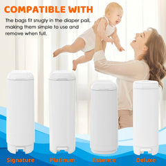 AYKEME Genie Easy Roll Signature and Platinum compatibility for hassle-free diaper disposal.