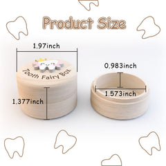 Azbuk Tooth Fairy Box offers a compact size for under-pillow placement.