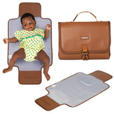 BabbleRoo changing pad open flat showing compact size for easy diaper changes