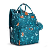 BabbleRoo diaper bag backpack showing spacious interior for on-the-go organization