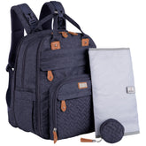 BabbleRoo Extra Large Diaper Bag Backpack with open compartments for quick access to essentials