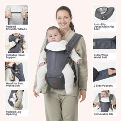 BabbleRoo Grow Carrier back-carry option frees your hands while keeping baby secure.