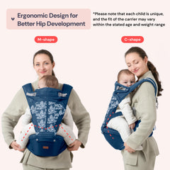BabbleRoo Grow Carrier front carry for close contact with hands-free practicality.