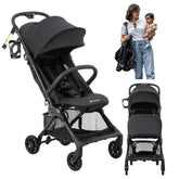 BabbleRoo Hoplite overview shows ultralight travel stroller ideal for air travel and errands.