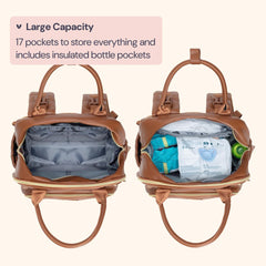 BabbleRoo changing pad feature ready for quick diaper changes