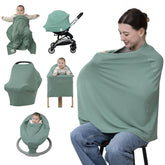 BabbleRoo Nursing Cover shows soft breathable fabric for comfortable feeding on the go