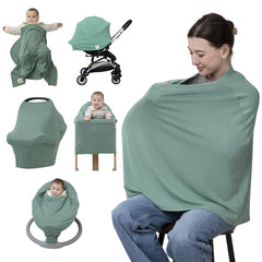 BabbleRoo Nursing Cover shows soft breathable fabric for comfortable feeding on the go