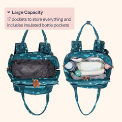 BabbleRoo stroller straps attach the bag for hands-free travel