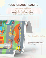 Babebay disposable placemats multicolor animals design engages kids at mealtime