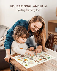 Babebay placemats back with five-sided adhesive strips stay put during messy meals