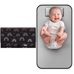 Babebay portable diaper changing pad folded for compact travel storage.