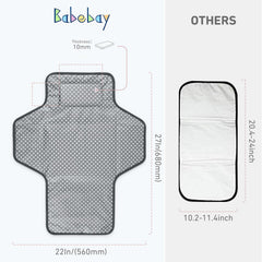 Babebay soft pillow padding provides cushioned support during diaper changes.