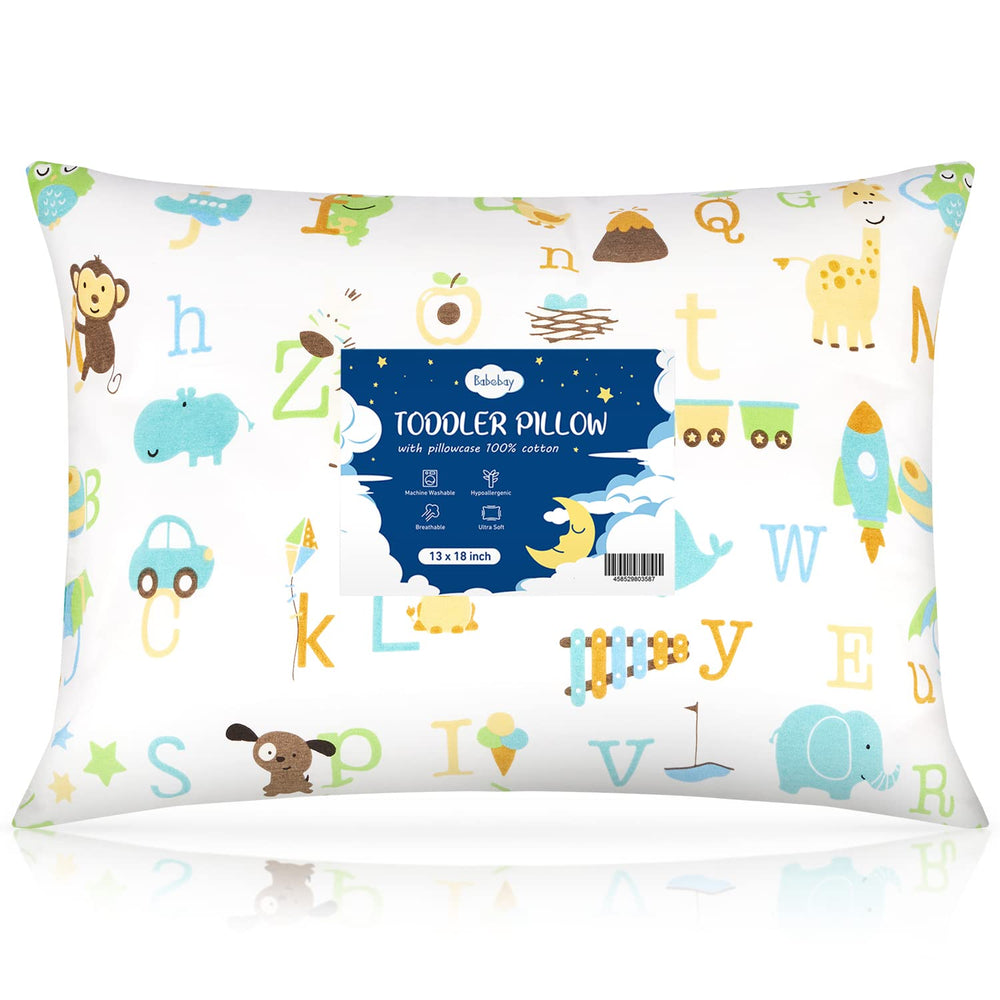 Babebay toddler pillow pattern print promotes calm bedtimes for kids.