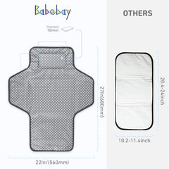 Babebay waterproof 420D Oxford fabric surface protects against leaks.