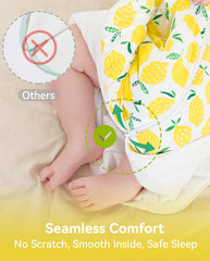 Babee Reshinee neck-friendly design keeps fabric away from the baby’s face.