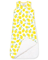 Babee Reshinee rayon sleep sack close-up shows silky bamboo fabric for gentle skin contact.