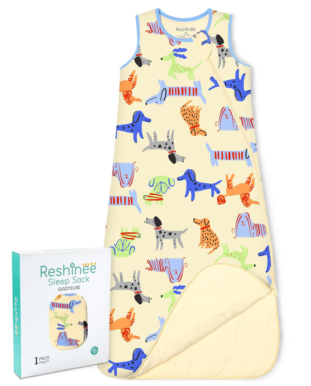 babee Reshinee sleep sack bamboo-soft fabric closeup for gentle baby skin comfort