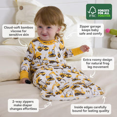 Babee Reshinee sleep sack highlights breathable moisture-wicking fabric for drier skin.