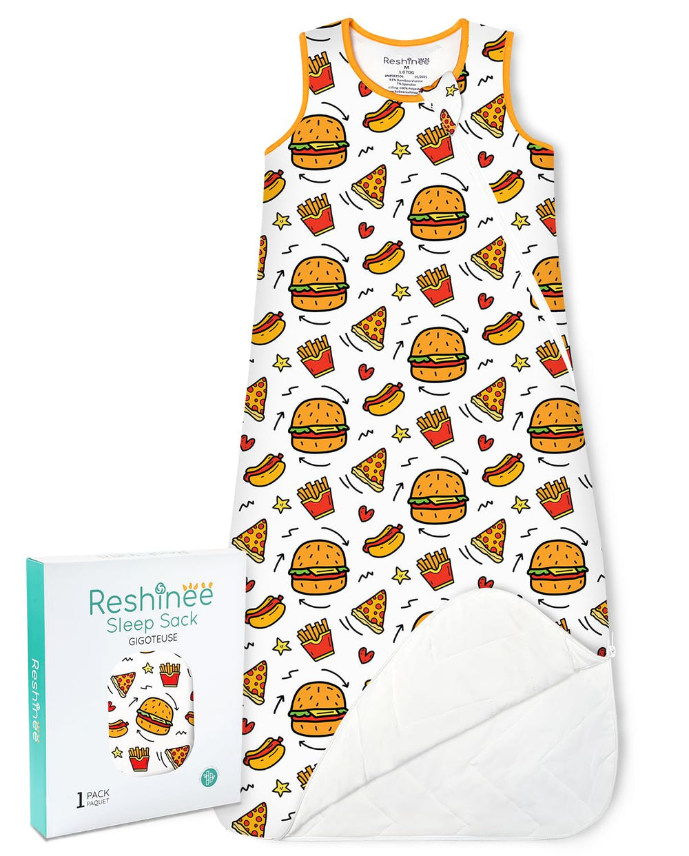 Babee Reshinee sleep sack: soft bamboo fabric delivers gentle, breathable comfort for baby skin