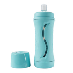 Babeehive Subo aqua front view bottle for mess-free feeding.