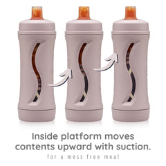Babeehive Subo bottle spout closeup showcases soft silicone for smooth purees.