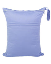 babeine Wet Dry Bag purple with two zipper pockets for separating wet and dry items on the go.