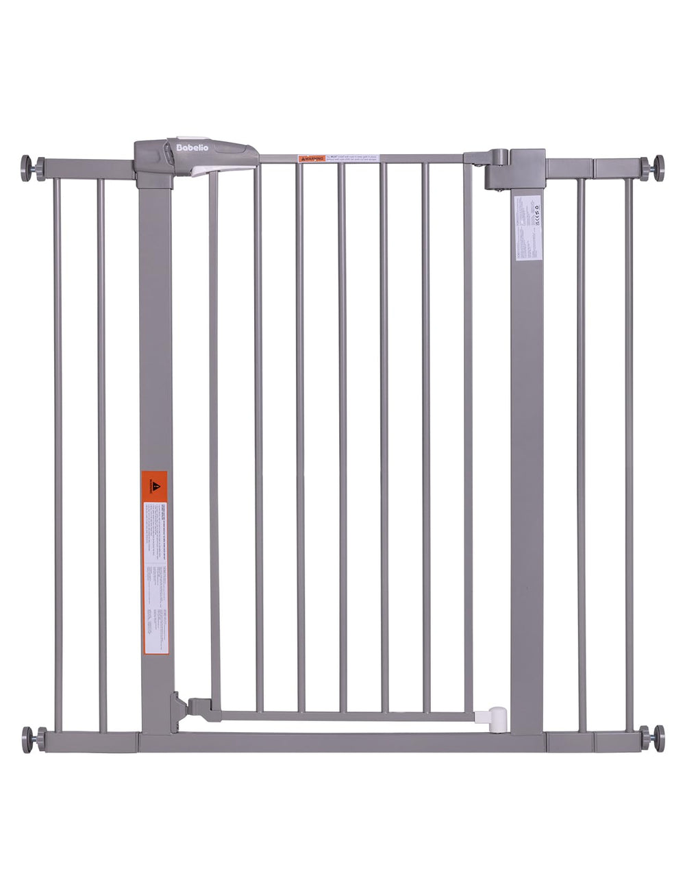 BABELIO 36-inch tall baby gate showing tool-free setup for doorways.