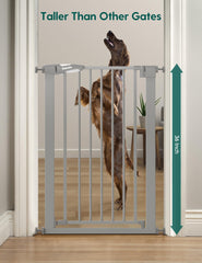 BABELIO auto-close gray gate demonstration for convenient one-handed use