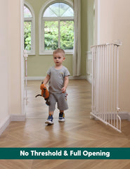 Babelio auto-close gate with stay-open option for one-hand operation