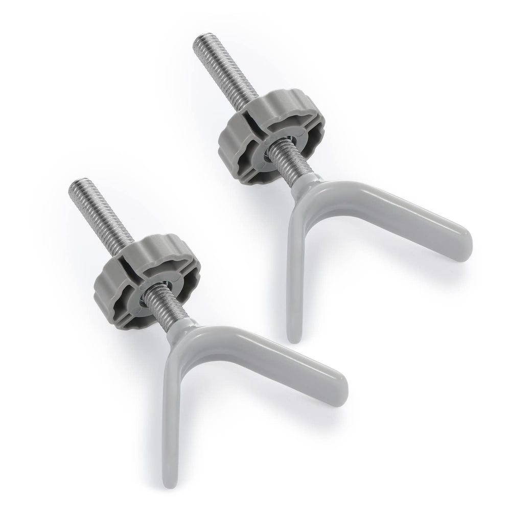Babelio baby gate adapter Y-rod assembly on stairs for secure child and pet gate setup.