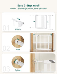 BABELIO Auto-Close gate facilitates one-handed passage.