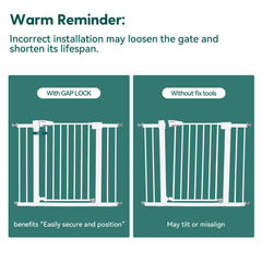 BABELIO Baby Gate Gap Lock packaging view shows value with 2-pack.