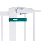 BABELIO Baby Gate Gap Lock in use secures gaps for safer play spaces.